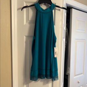 Worthington Turquoise Sleeveless Blouse